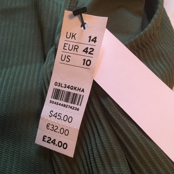 Topshop Ribbed Swimsuit NWT - Picture 5 of 7